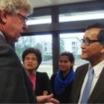 Sam Rainsy meets with Dr. Norbert Lambert, president of Parliament of Germany.